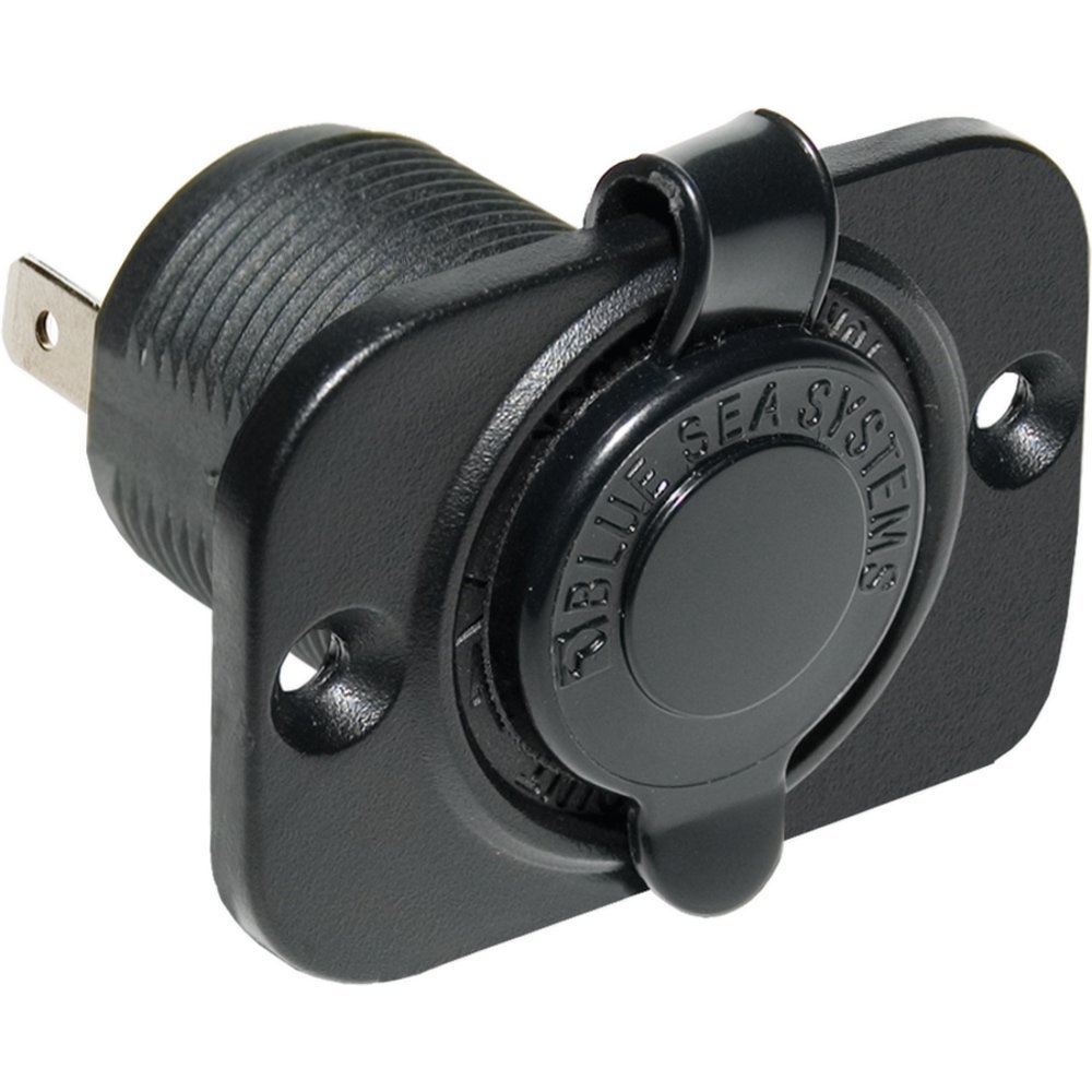 Blue Sea 12V DC Dash Socket Black