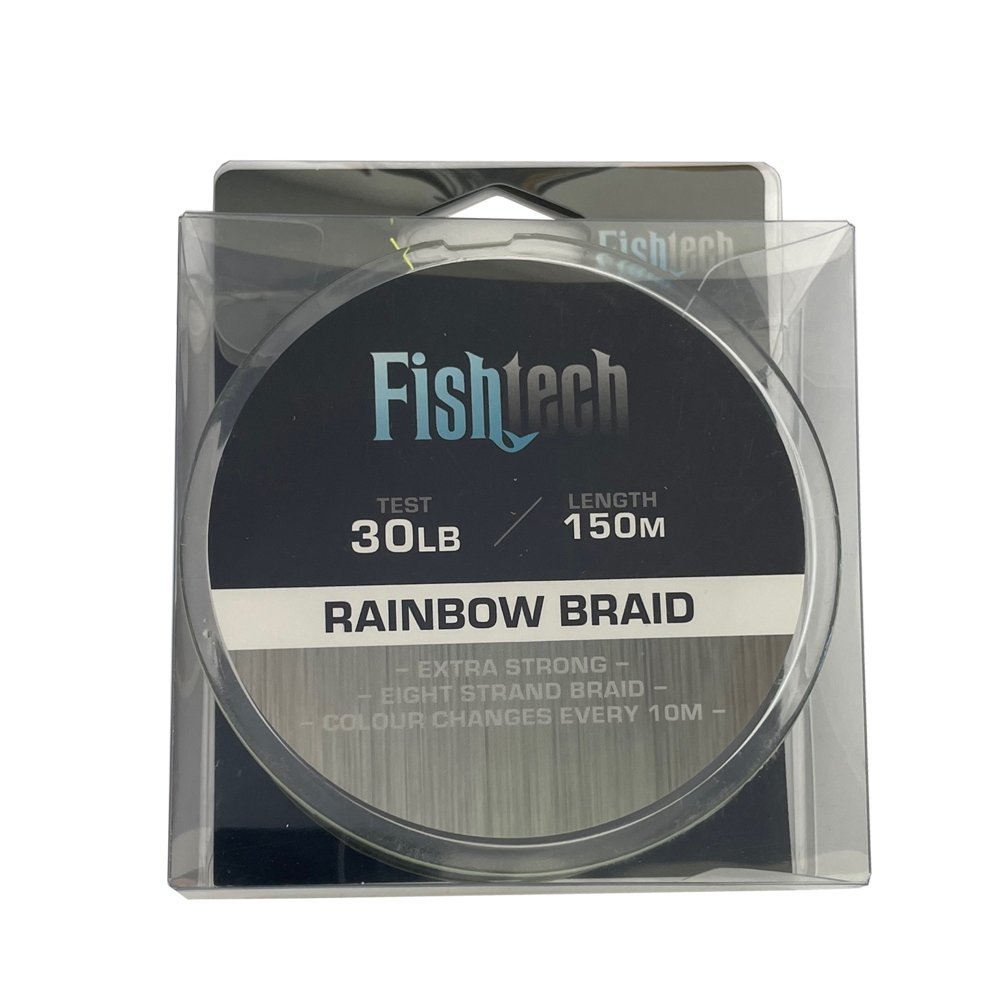 Fishtech Rainbow 8-Strand Multi-Colour Braid 150m