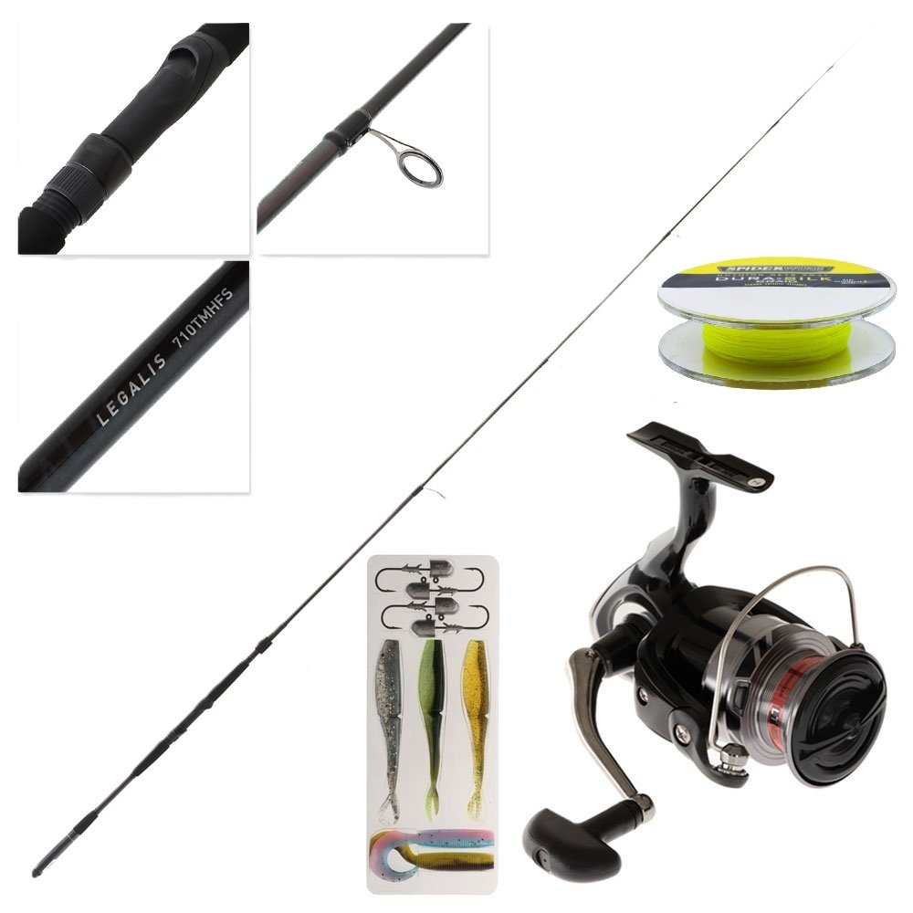 Daiwa RX LT 4000 Legalis Telescopic Soft Bait Combo with Braid and Bait 7ft 10in 5-9kg