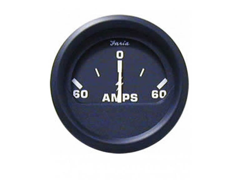 Faria 12822 Ammeter Gauge Euro Black