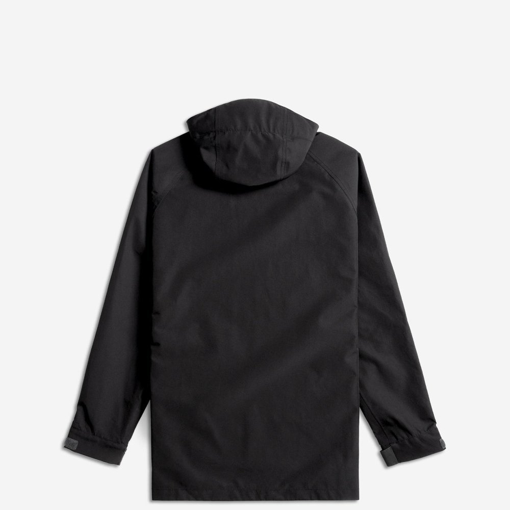 Desolve Fathom Mens Anorak Waterproof Breathable Fishing Jacket Black/Charcoal