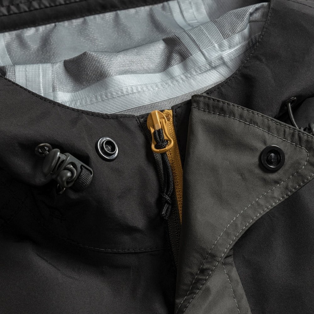 Desolve Fathom Mens Anorak Waterproof Breathable Fishing Jacket Black/Charcoal