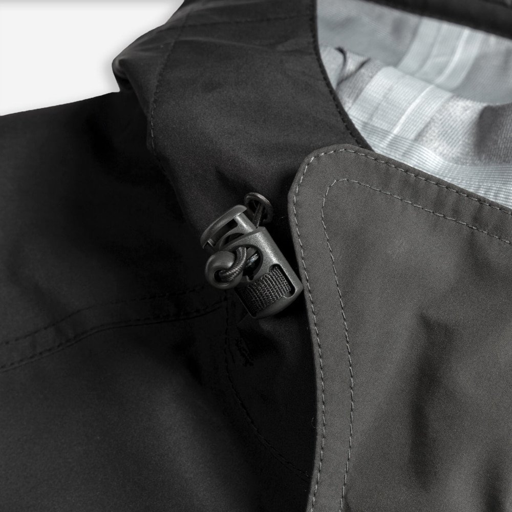 Desolve Fathom Mens Anorak Waterproof Breathable Fishing Jacket Black/Charcoal