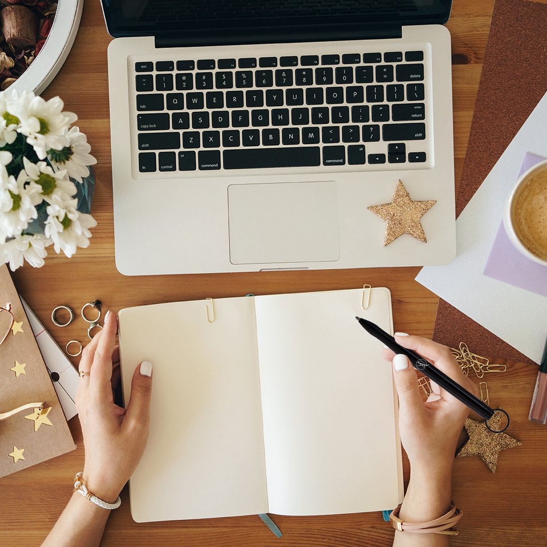 Fisher Backpacker Space Pen with Key Ring Nasa Logo Black