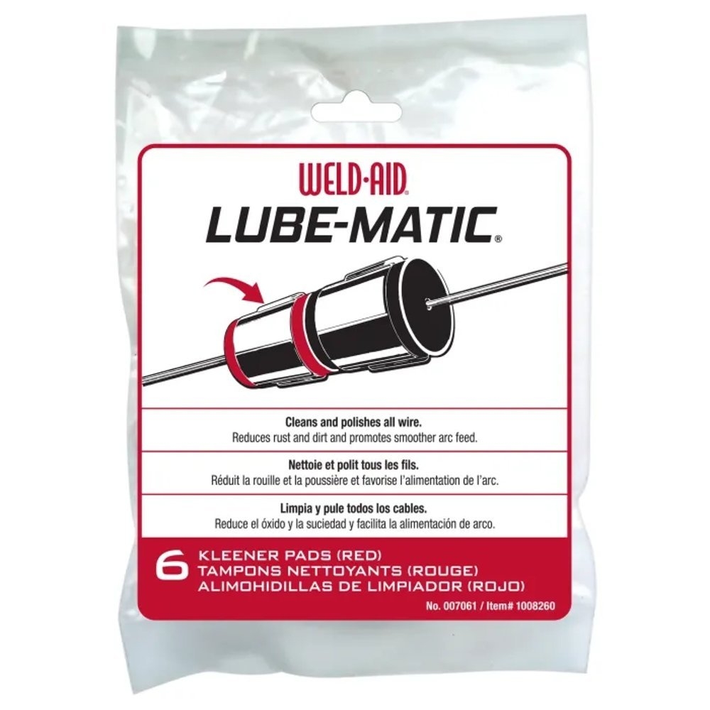 Weld-Aid Lube-Matic Cleaning Pad Red