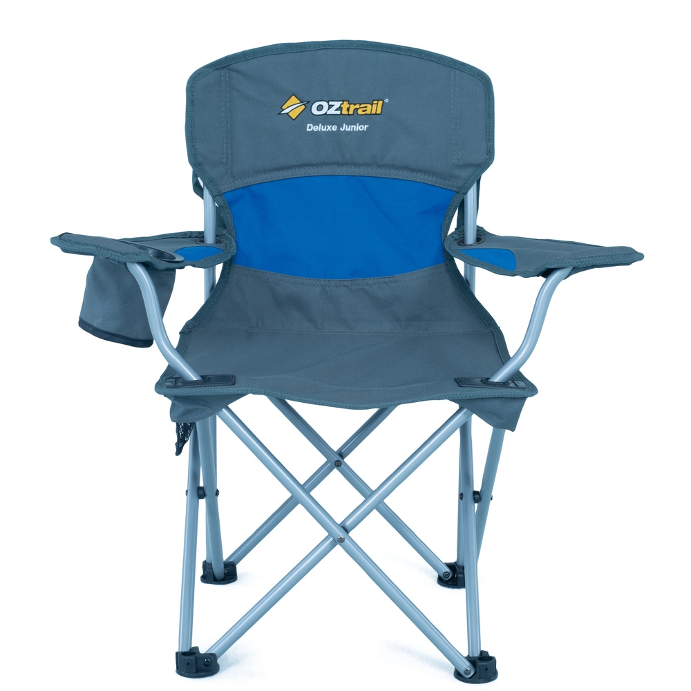 OZtrail Junior Deluxe Camping Arm Chair Blue