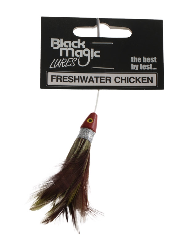 Black Magic Freshwater Chicken Skippy Lure 6cm Dark Brown Olive