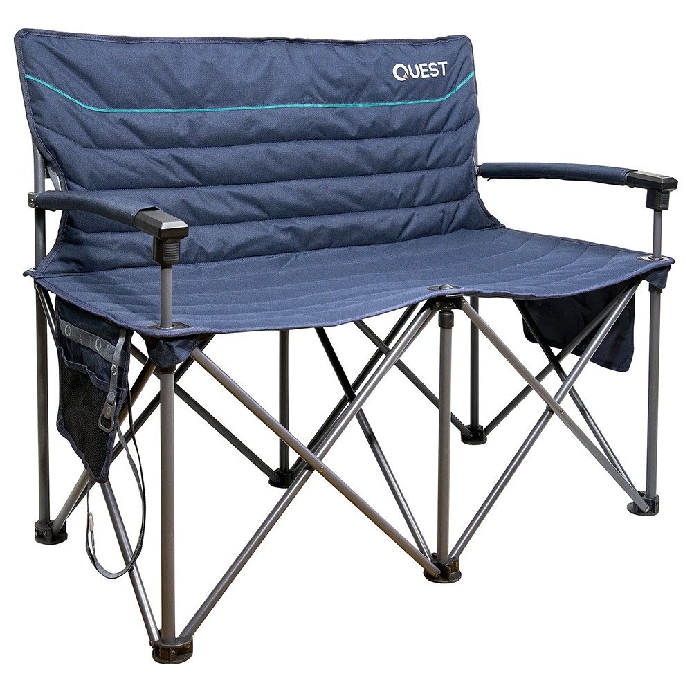Quest Castaway 2 Seater Camping Chair Sofa Midnight Navy