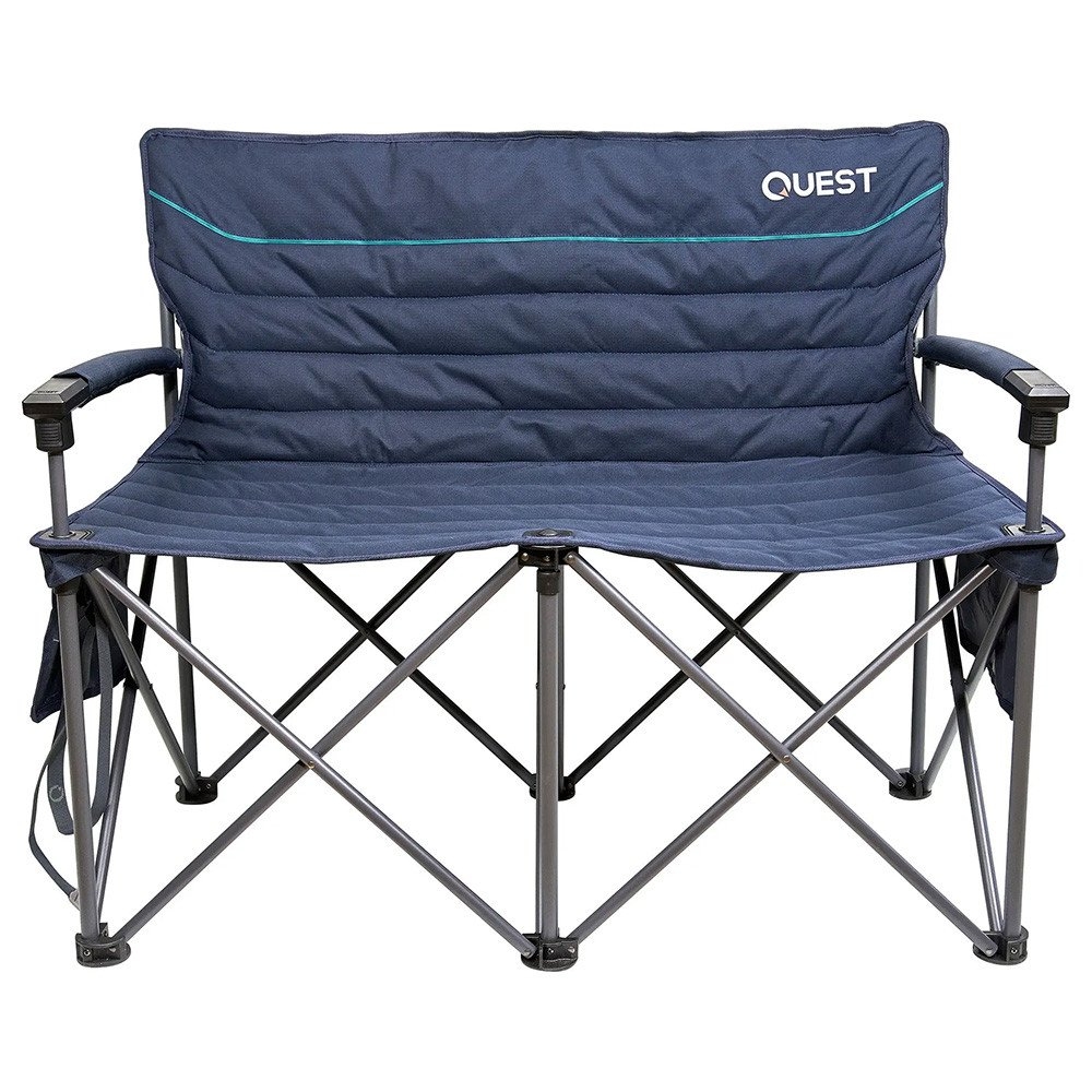 Quest Castaway 2 Seater Camping Chair Sofa Midnight Navy