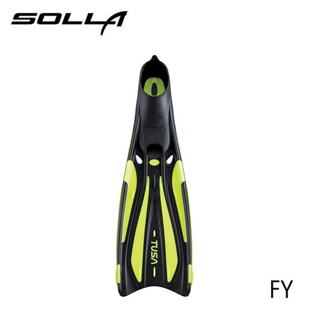 TUSA Solla Full Foot Fin Flash Yellow XL