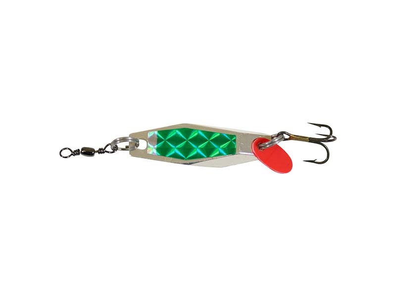 Fishfighter Hex Wobbler Lure 17g Mounted Prism Tape Green