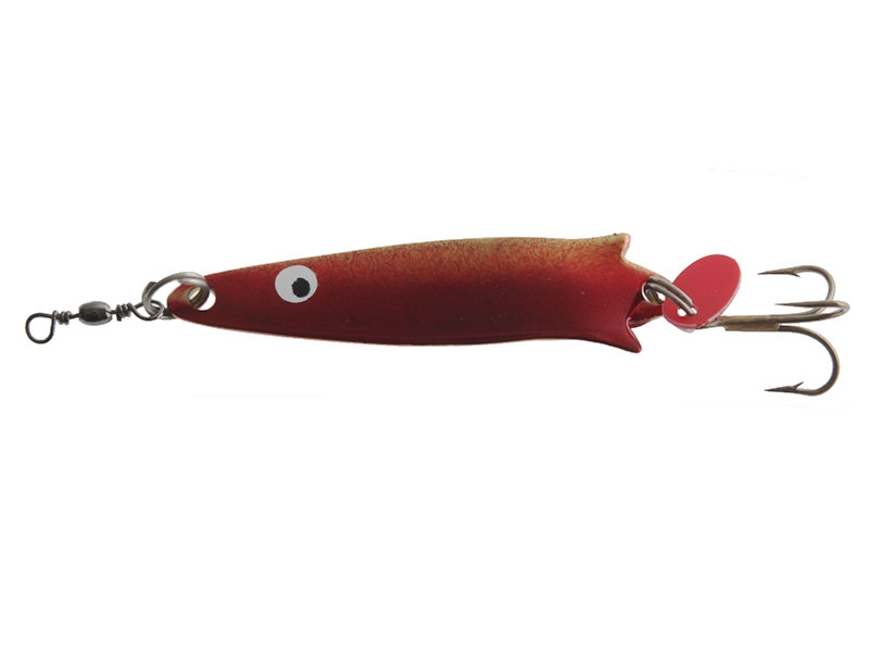 Fishfighter Toby Lure 7g Mounted Brass/Red
