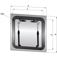 VETUS Type 2626 Flush Deck Hatch Thumbnail VETUS Type 2626 Flush Deck Hatch
