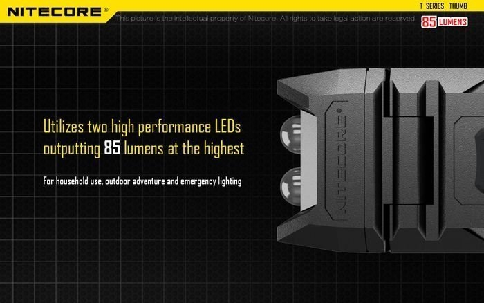 NITECORE Rechargeable LED Key-Chain Flashlight 85 Lumen