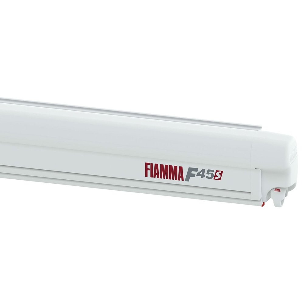 Fiamma F45s 400 Wall-Mounted Wind-Out RV Awning Polar White / Royal Grey 4m