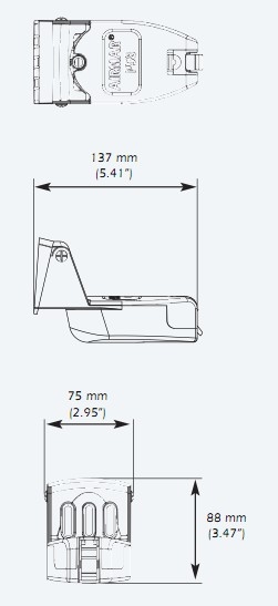 Airmar P58-RAYA Transom Mount Transducer for Raymarine a-Series 6/9-Pin