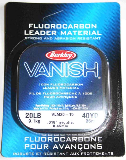 Berkley Vanish Fluorocarbon Trace Coil 50lb 30yd