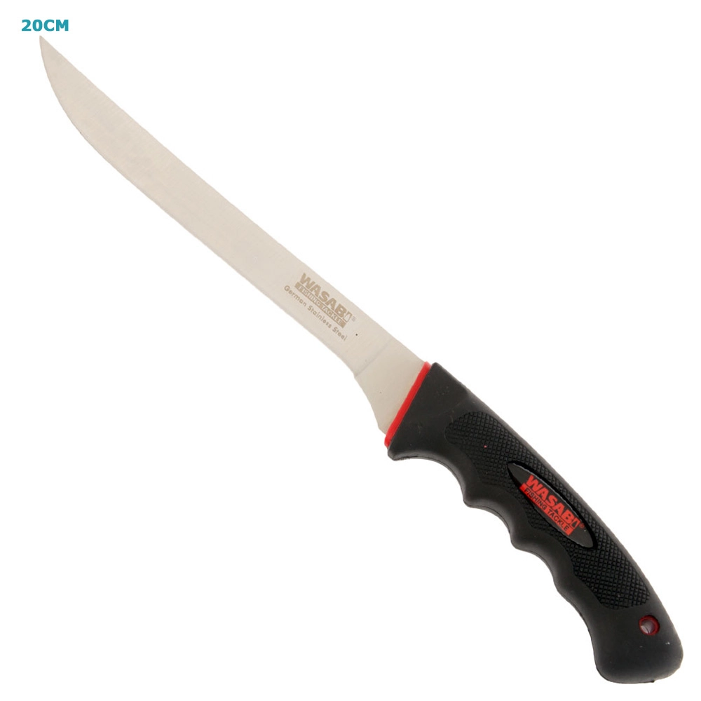 Wasabi Tackle Stainless Steel Fillet Knife - Packaged Wasabi Tackle Stainless Steel Fillet Knife - Packaged