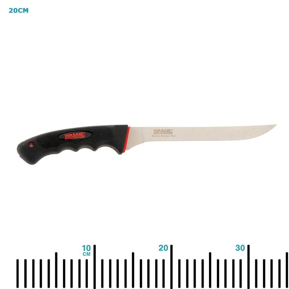 Wasabi Tackle Stainless Steel Fillet Knife - Packaged