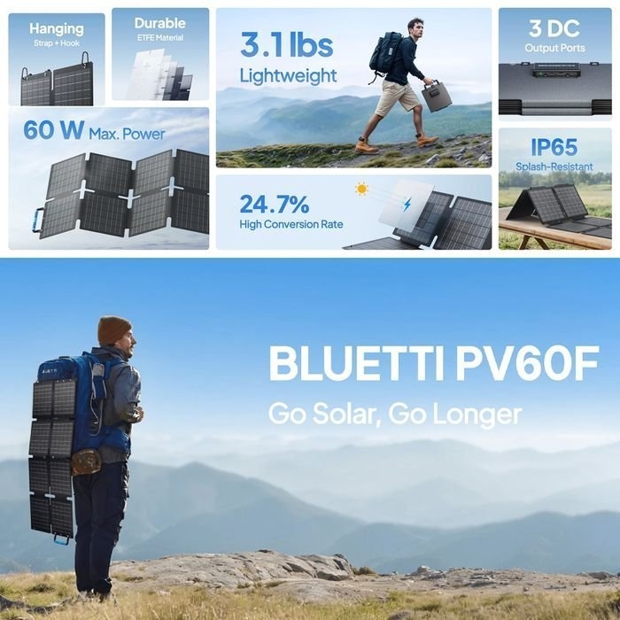 BLUETTI Sora 60 Foldable Solar Panels 60W