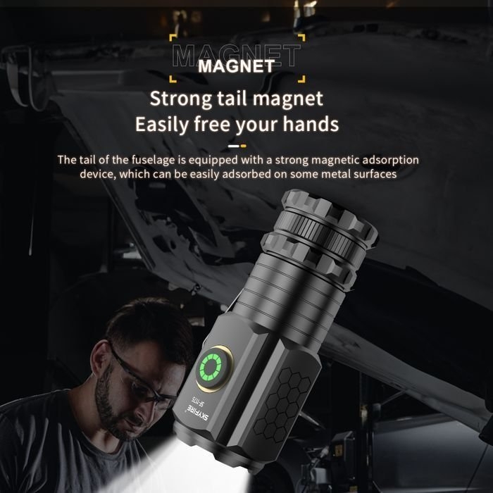 SKYFIRE 1175 Rechargeable LED Torch 1160 Lumens