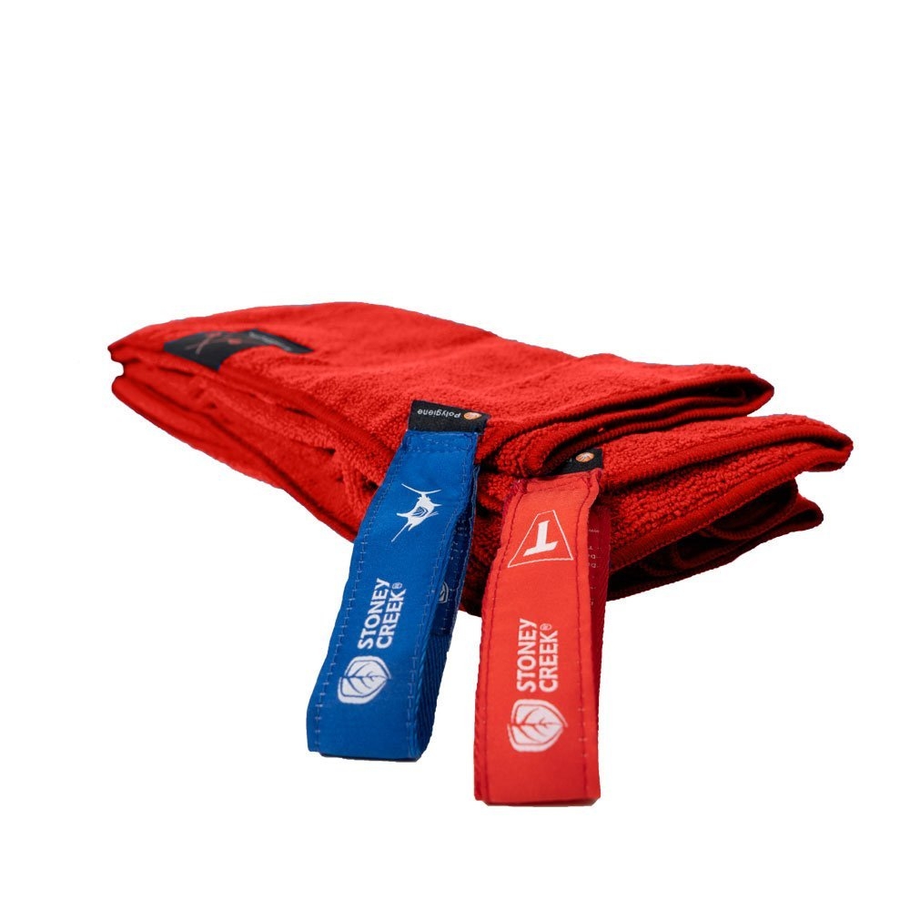 Stoney Creek Fish Towel Twin Pack Fiery Red