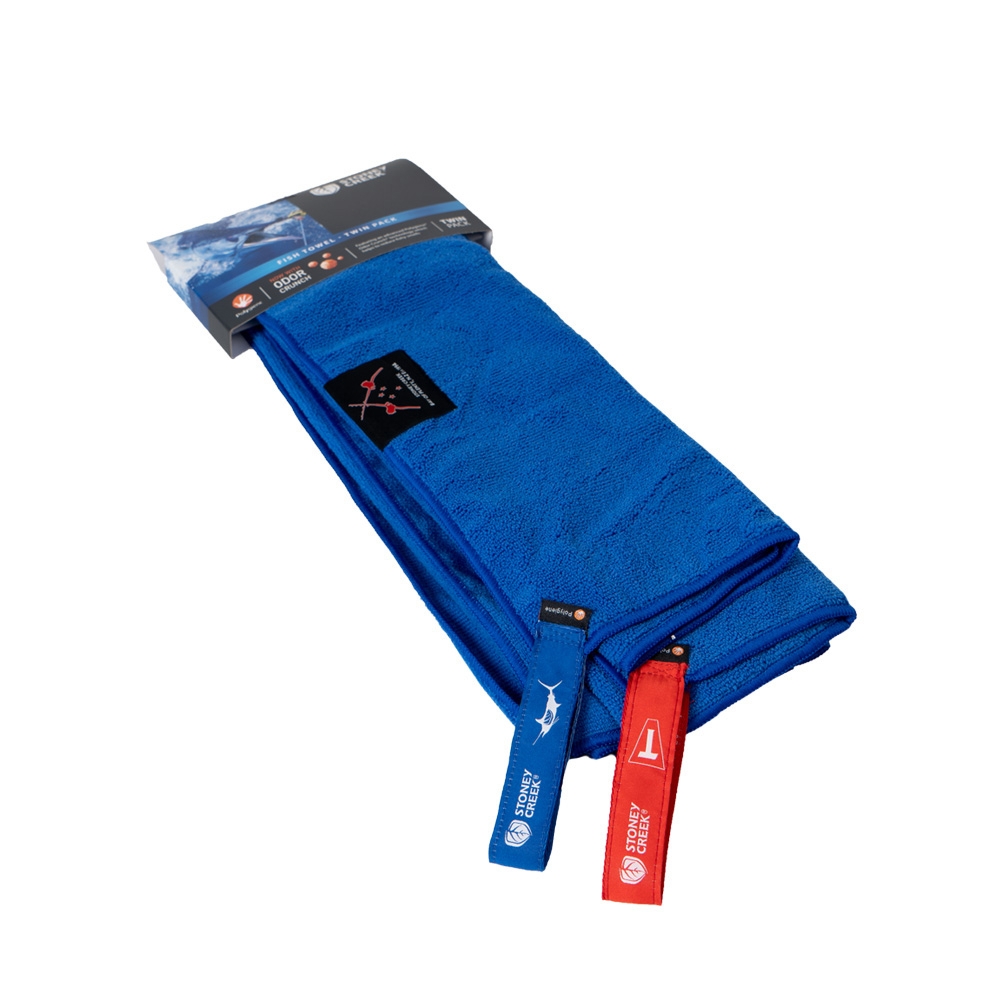 Stoney Creek Fish Towels Twin Pack Blue