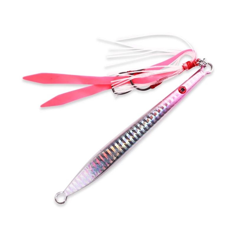 Ocean Angler Fish Fingers Jig 100g Pink Silver