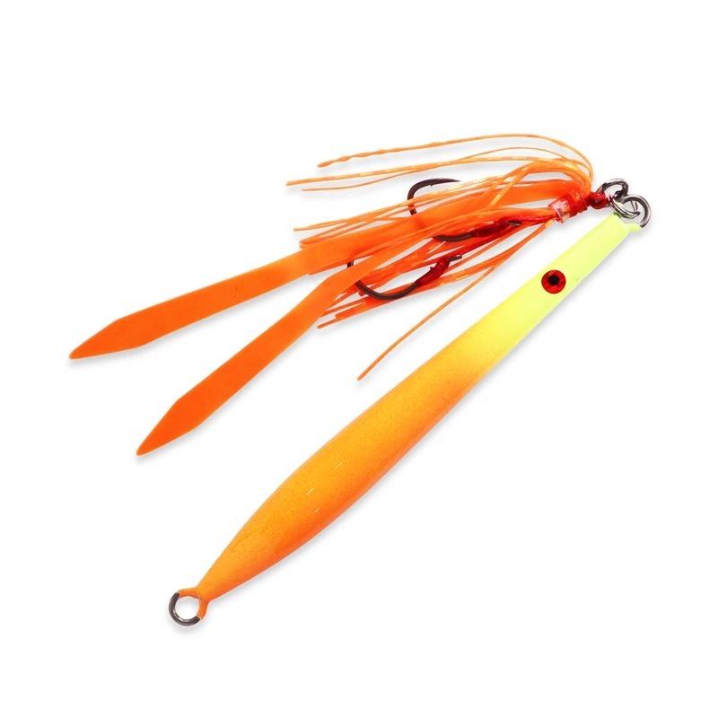 Ocean Angler Fish Fingers Jig 100g Orange Lime