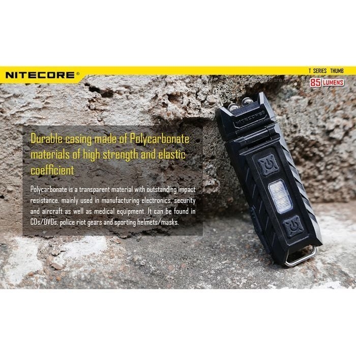 NITECORE Rechargeable LED Key-Chain Flashlight 85 Lumen