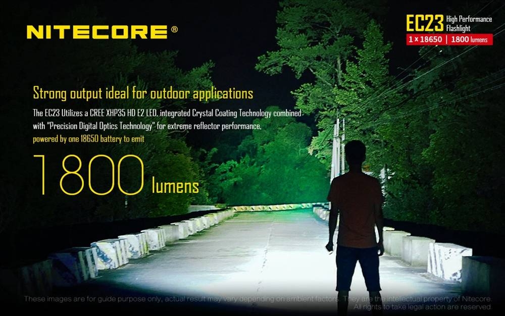 Nitecore EC23 High Performance EDC LED Torch 1800lm