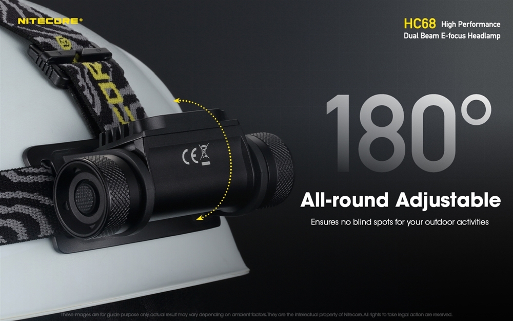 Nitecore HC68 Rechargeable Focusing Headlamp 2000lm