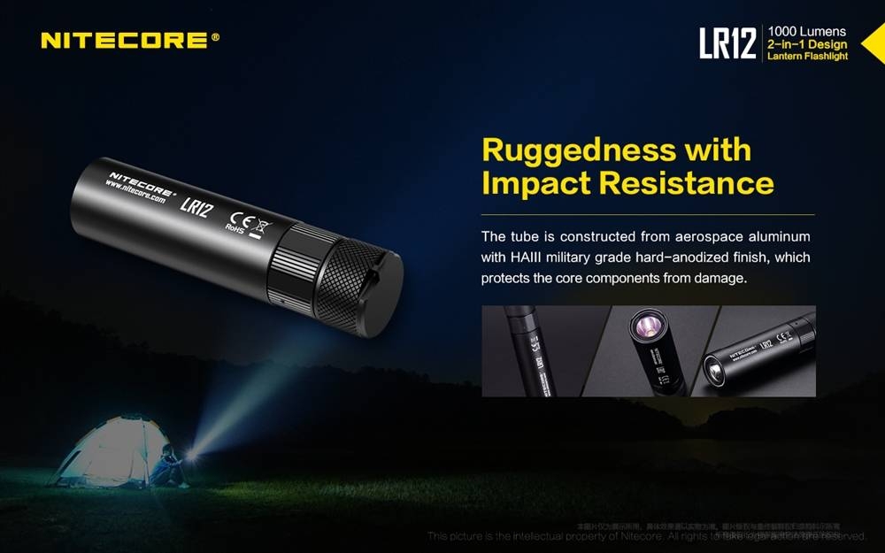 Nitecore LR12 LED 2-in-1 Torch Lantern 1000lm