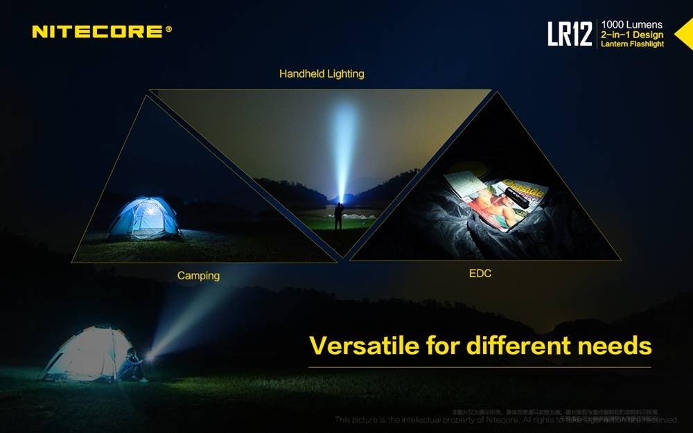 Nitecore LR12 LED 2-in-1 Torch Lantern 1000lm