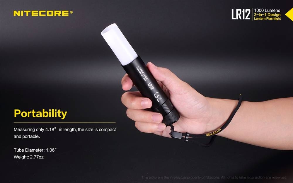 Nitecore LR12 LED 2-in-1 Torch Lantern 1000lm