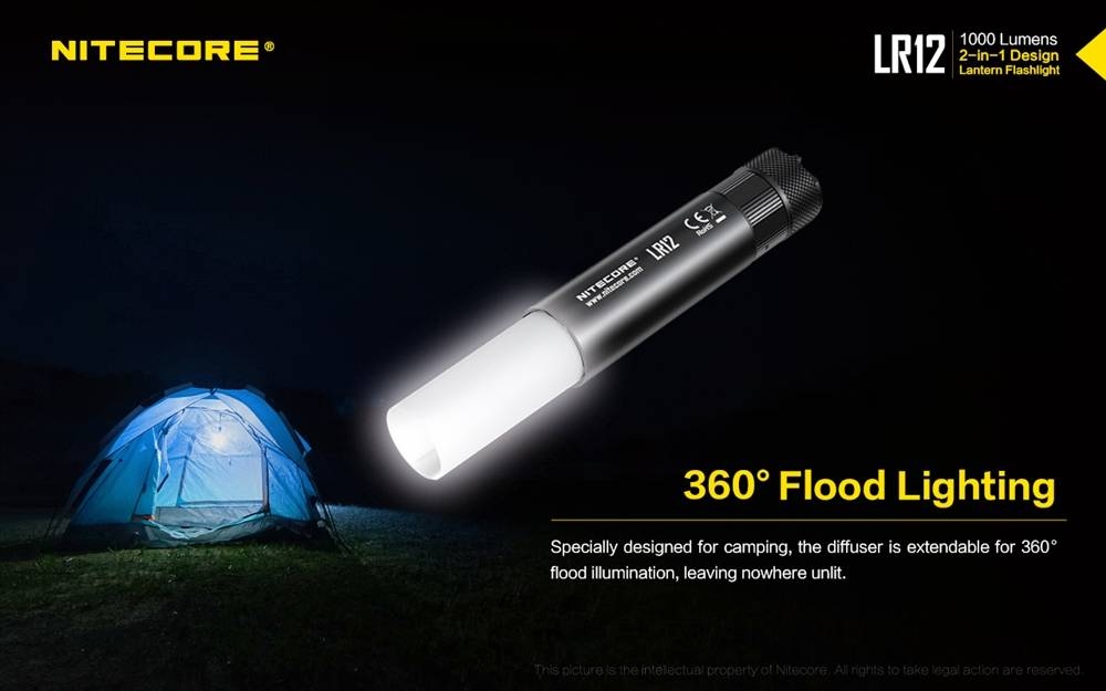 Nitecore LR12 LED 2-in-1 Torch Lantern 1000lm