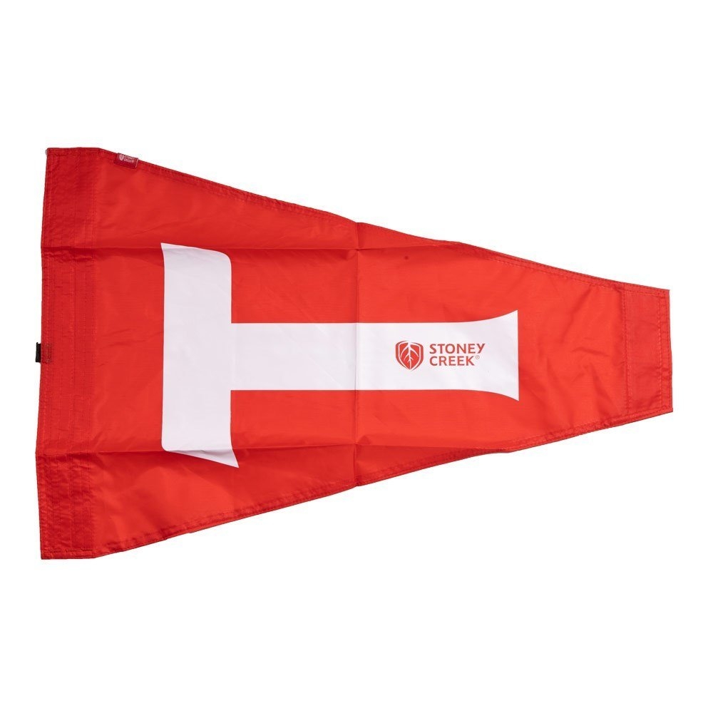Stoney Creek Sport Fishing Flag Tag Red