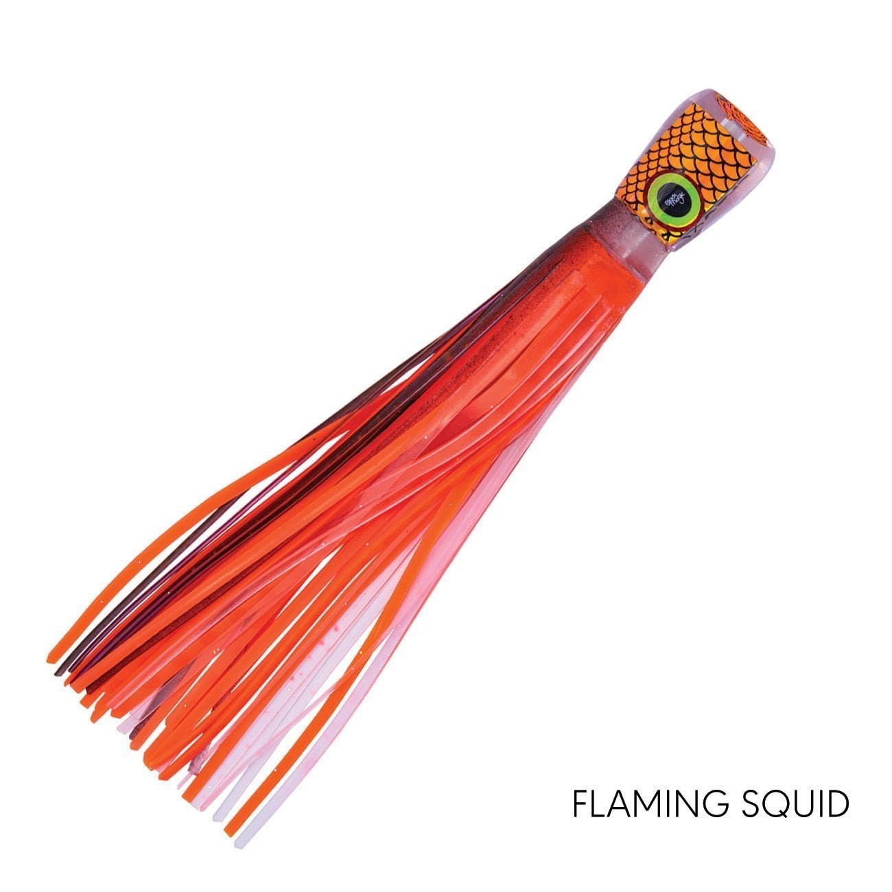 Black Magic Flea XT Tuna Game Lure 200mm Wire Rigged Flaming Squid