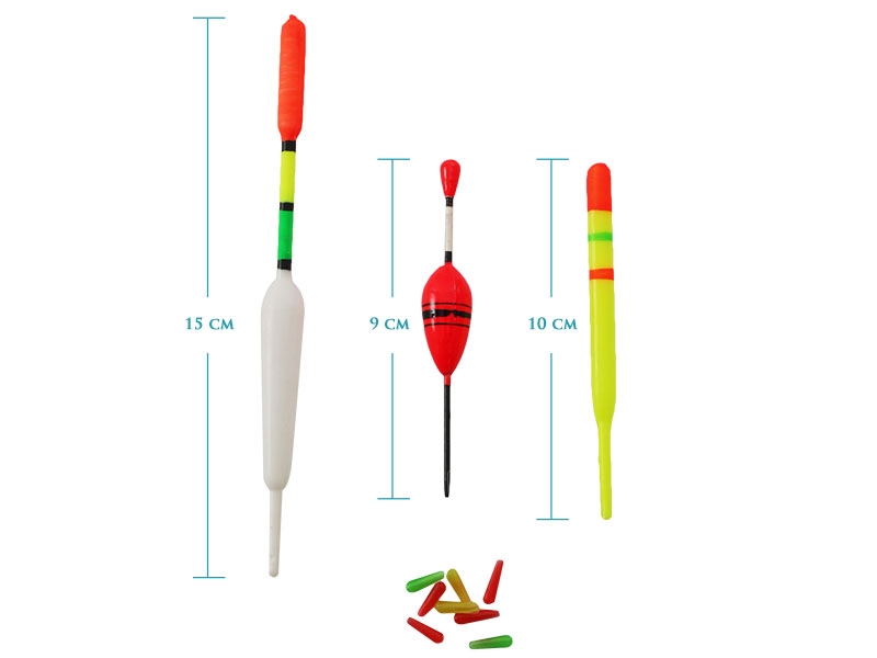 Holiday Fishing Pencil Floats Pack 15pc