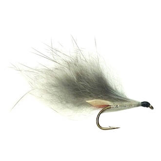 Black Magic Silver Rabbit Trout Fly Size A08 Qty 1