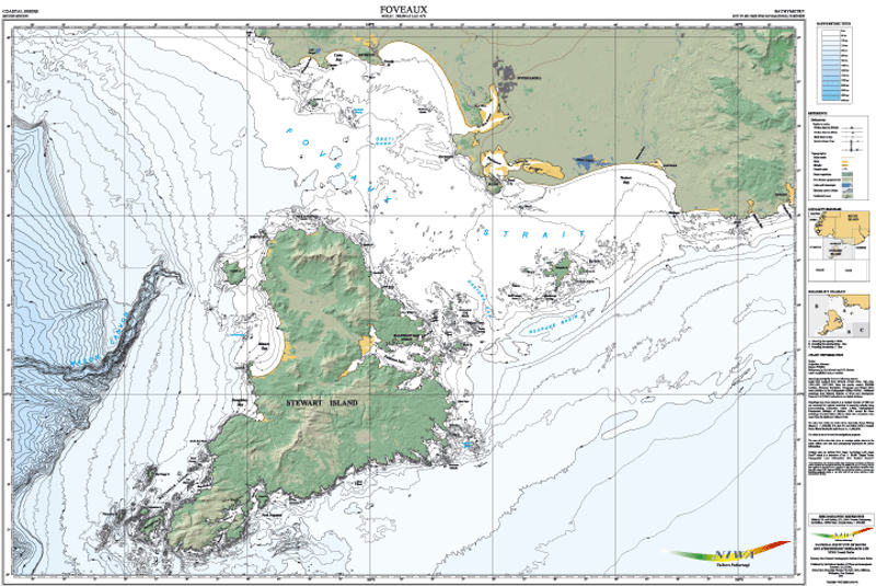 Suwarrow Island Bathymetric Chart