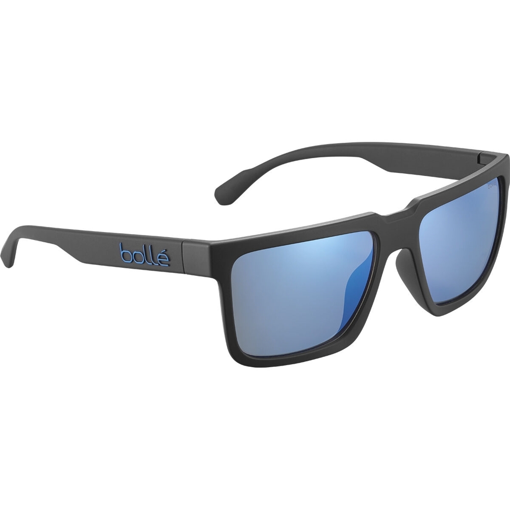 Bolle FRANK Polarised Sunglasses Black Matte Offshore Blue