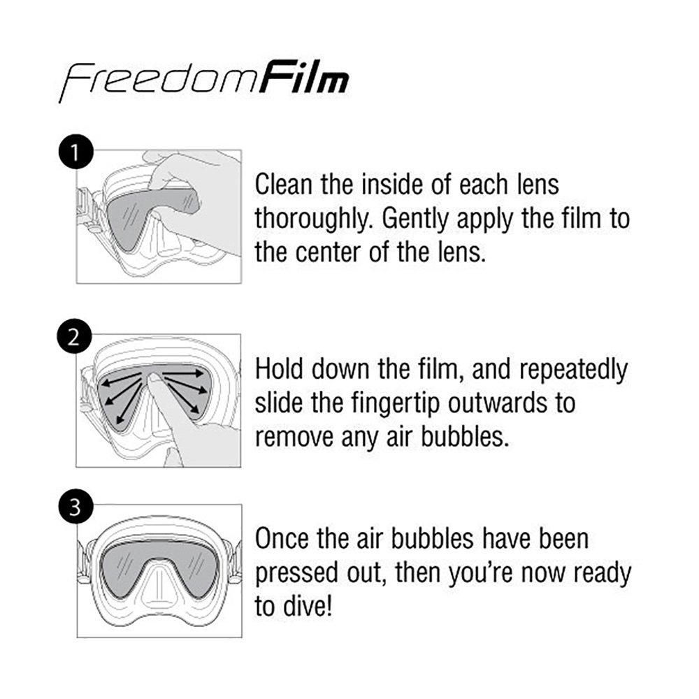 TUSA FreedomFilm Single Lens Dive Mask Anti-Fog Film