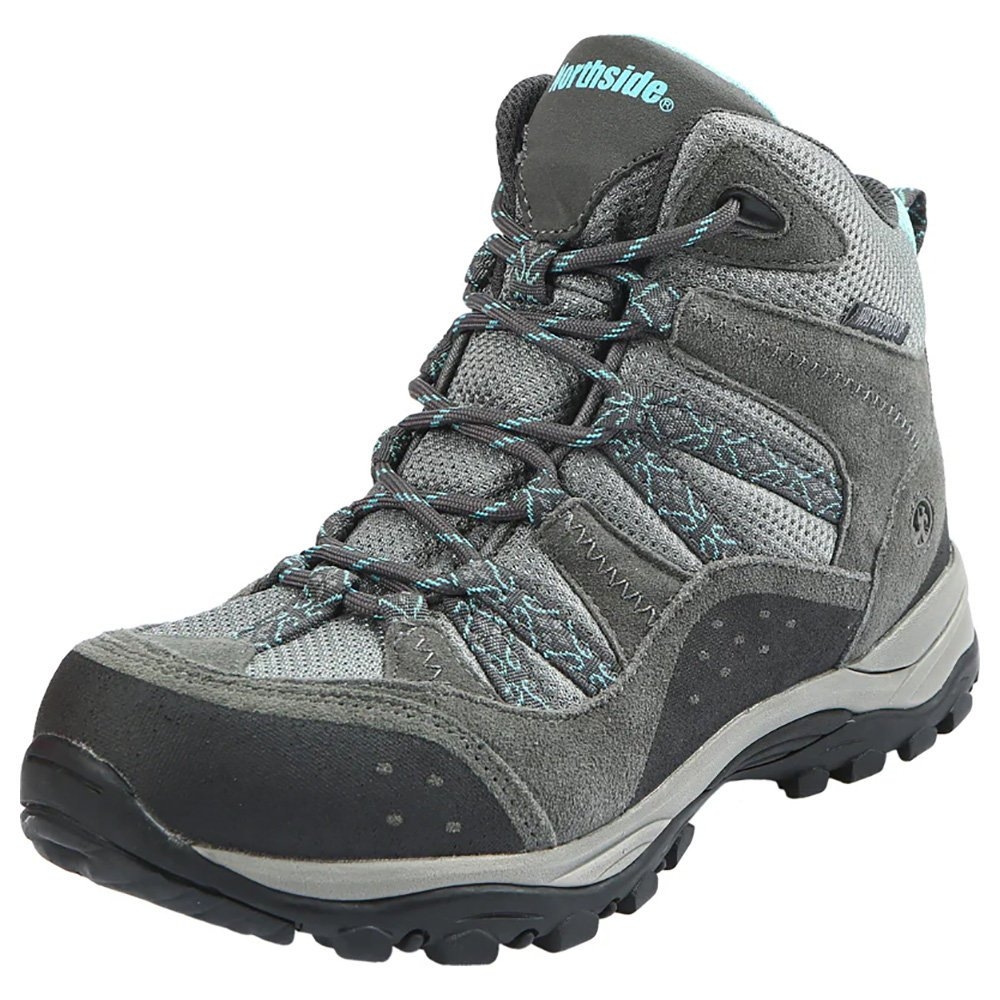 Northside Freemont Womens Mid Hiking Boots Grey/Aqua US9.5