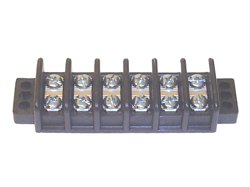 Sierra FS45630 6 Gang Barrier Type Junction Block with Twelve 10-32 Screw Terminals