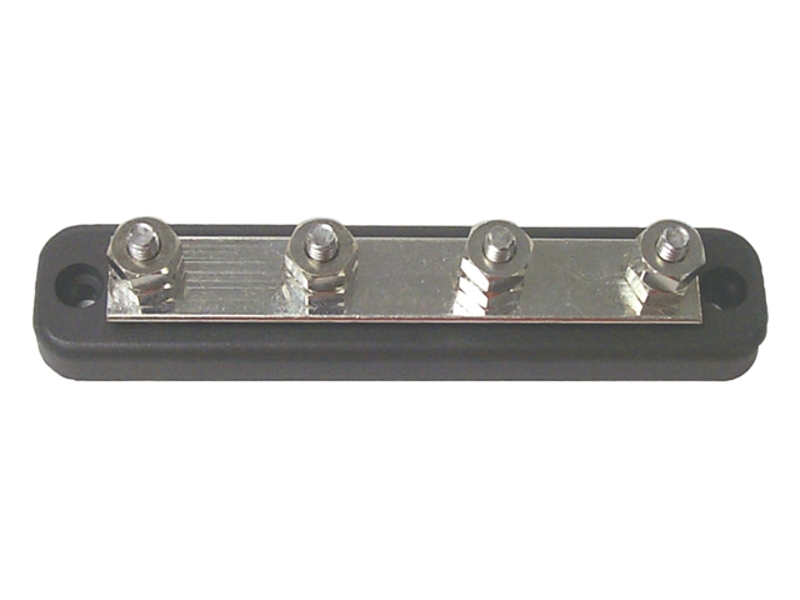 Sierra FS46250 150A Corrosion Resistant Common Bus Bar with Four 1/4in-20 Stud Terminals