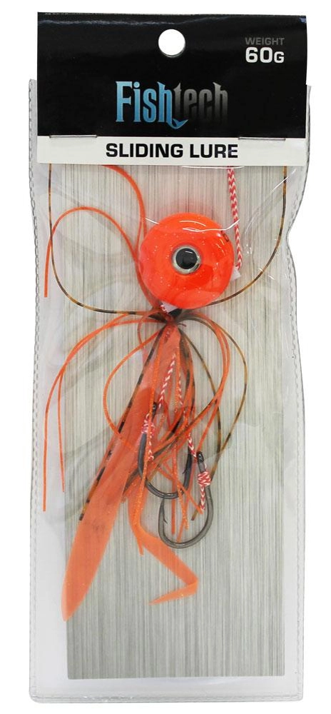 Fishtech Slippery Slider Lure 60g Orange Fishtech Slippery Slider Lure 60g Orange