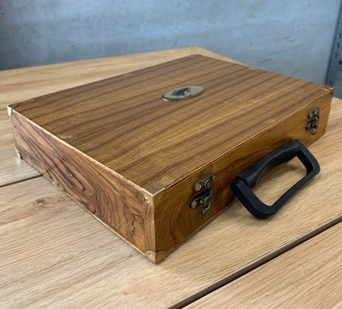 Deluxe Wooden 12-Piece Fly Tying Kit