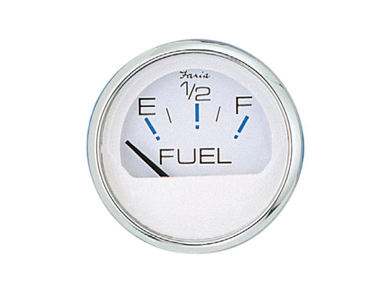 Faria Fuel Level Gauge in Chesapeake White Style (US Resistance)