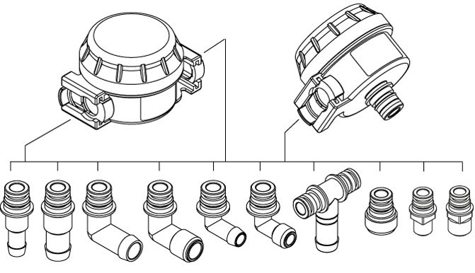 Johnson KlickTite Port Connector 1/2in BSP